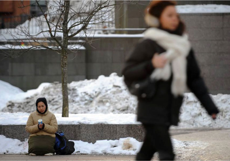 O governo da Finlândia criou políticas para que a população de rua caia para 0,08% - Foto: Getty Images