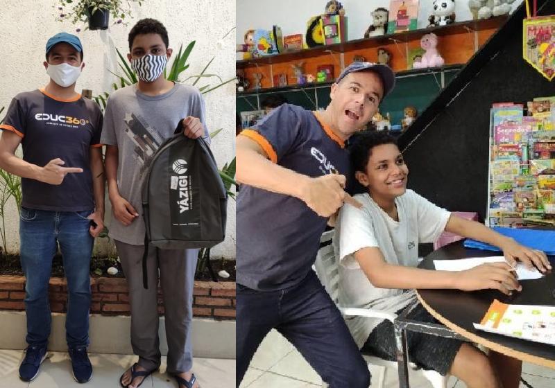 Luiz Henrique foi contratado como monitor, após ser descoberto por Fábio Carmo na Ocupação Mauá - Fotos: Educ360