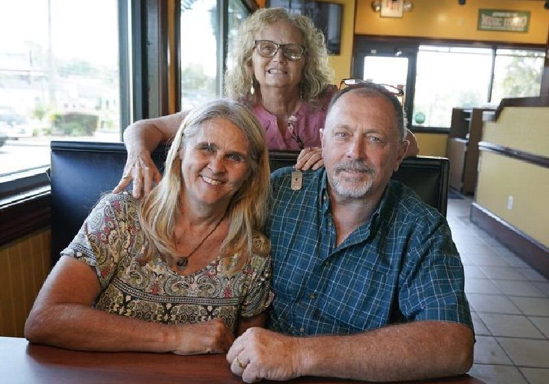 Mylaen, Jim e Debby após o transplante de rim - Foto: AP