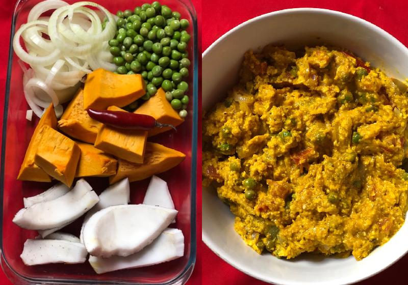 Ingredientes da moqueca de banana verde, prato de estreia da coluna vegan do Só Notícia Boa - Fotos: Patrícia Varela