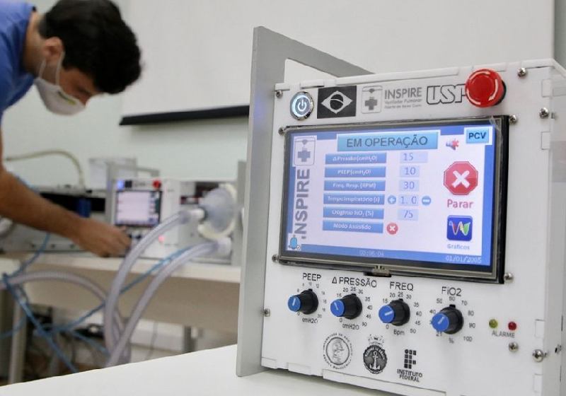 Respiradores da USP estão salvando vidas em hospitais brasileiros - Foto: divulgação