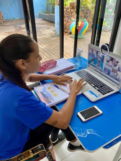 A pandemia afetou o orçamento da escola, que manteve a qualidade das aulas - Foto: arquivo pessoal