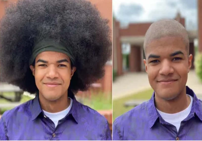 Kieran Moïse passou seis anos deixando seu cabelo crescer para doá-lo para instituições de caridade - Foto: reprodução