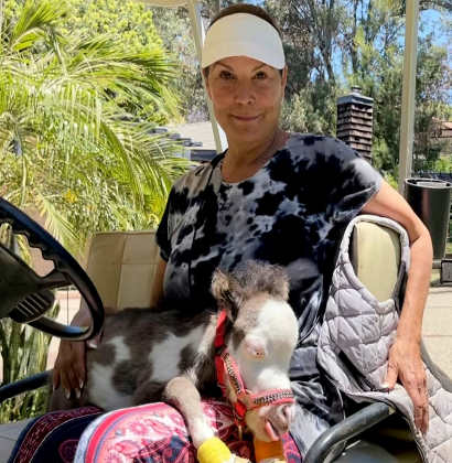 Peabody com sua dona Faith Smith Foto: Faith San Severino / SWNS