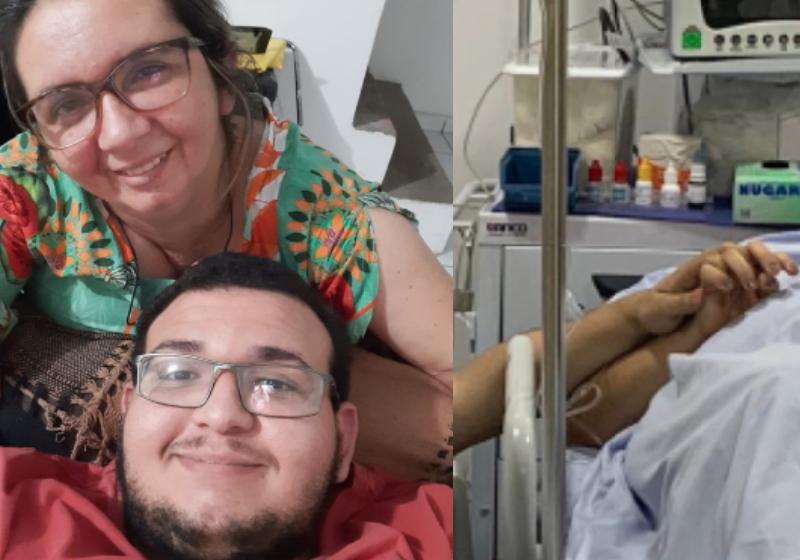 O filho que doou a córnea e fez a mãe voltar a enxergar na PB - Fotos: reprodução / UniFacisa