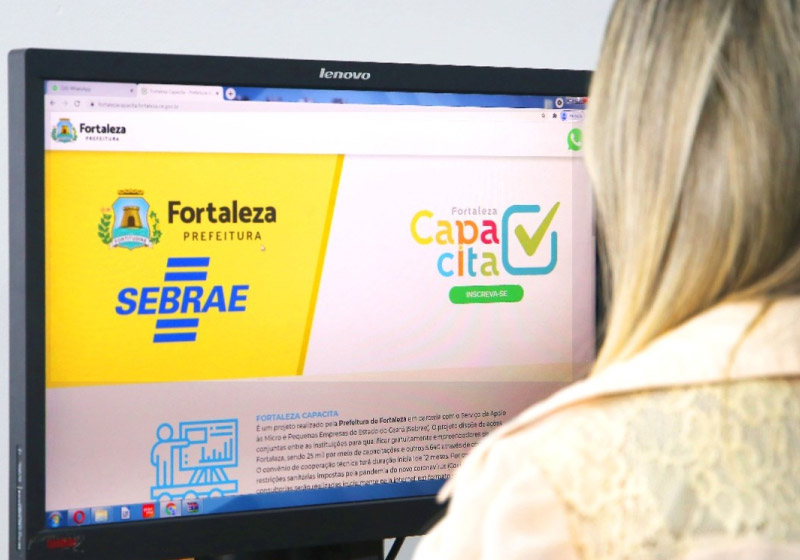 O programa Fortaleza Capacita oferece cerca de 900 vagas para empreendedores locais- Foto: divulgação