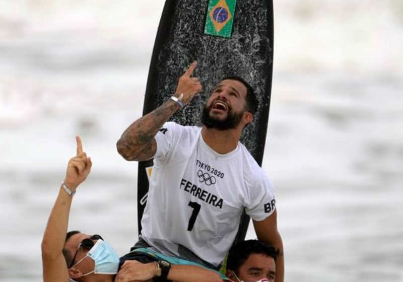 Brasileiro venceu o japonês Kanoa Igarashi Foto: reprodução CNN