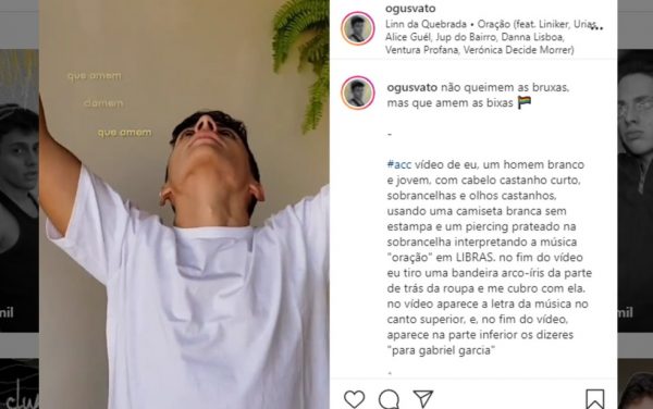 Legendas também são inclusivas - Foto: reprodução Instagram
