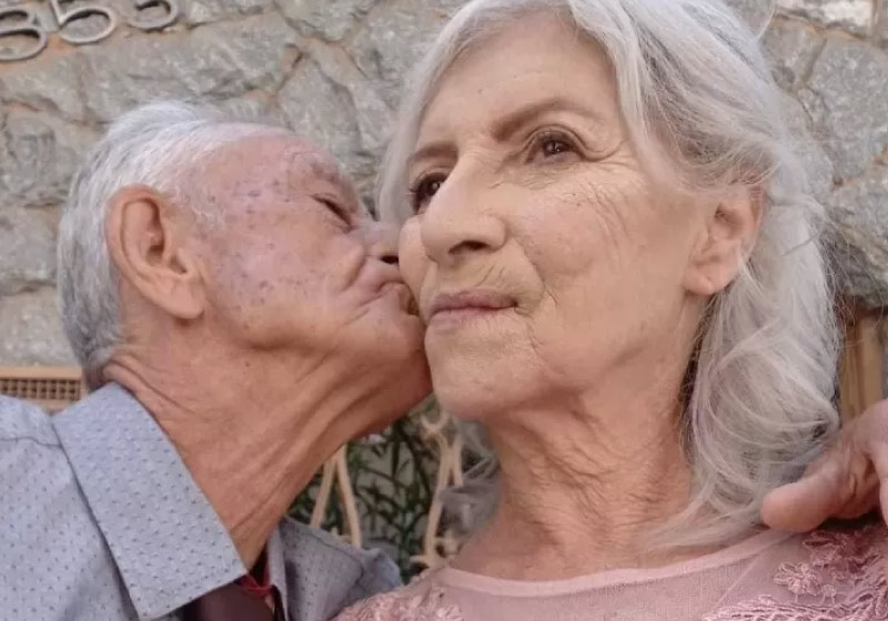 Idosos se conheceram com ajuda da neta - Foto: arquivo pessoal