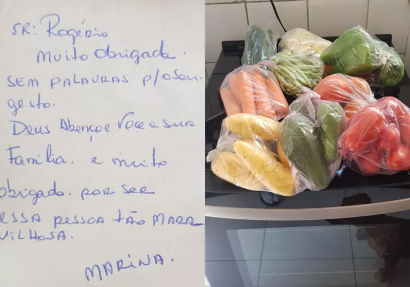 Empresário devolveu celular achado na praia e ganhou alimentos como agradecimento - Foto: arquivo pessoal