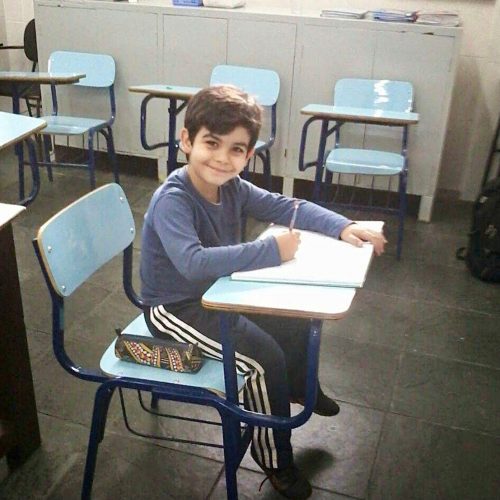 Caio na escola - Foto: arquivo pessoal