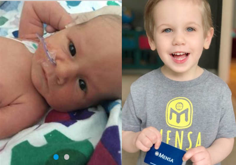 O garotinho de apenas 3 anos tem Q.I. de 151 próximo ao de Einstein Foto: - Sara Lundberg