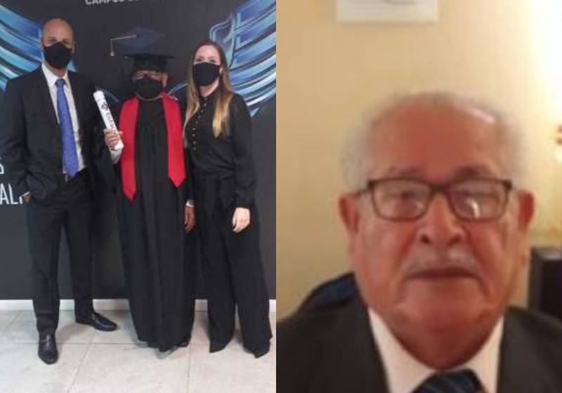 O motorista Benedito Chagas se formou em Direito com apoio e incentivo da família - Fotos: arquivo pessoal / divulgação