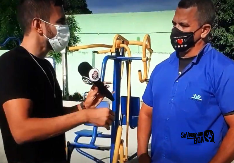 Marcos Luvinha foi destaque na TV Jangadeiro, onde falou da vaquinha para a academia popular - Foto: Tv Jangadeiro