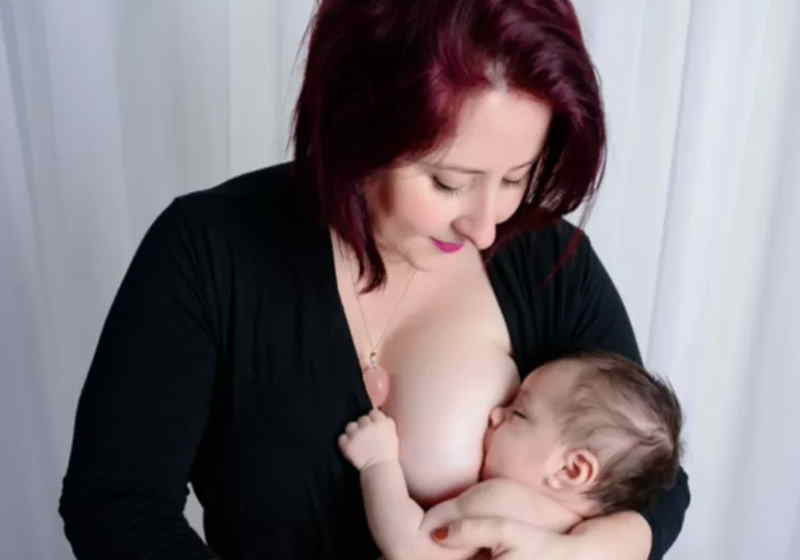 Milene conseguiu produzi leite materno após a adoção do seu segundo filho - Foto: Arquivo pessoal