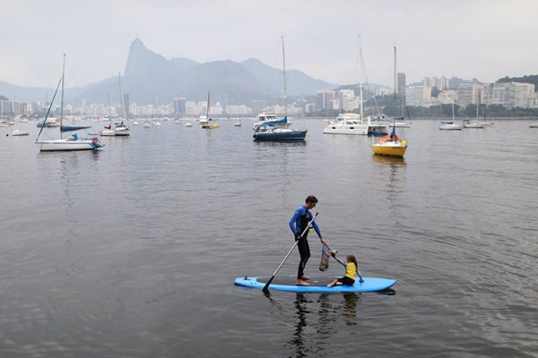 Nina e o pai em ação no RJ - Foto: arquivo pessoal