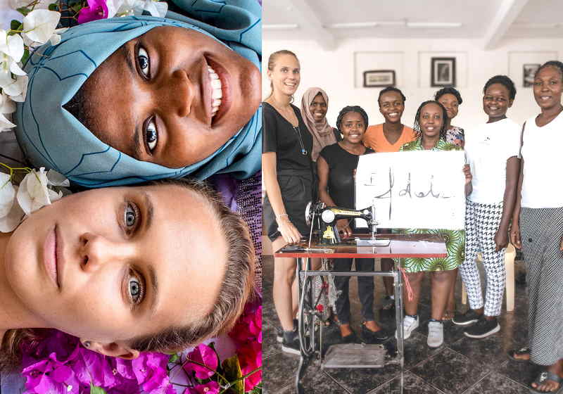 A modelo de sucesso na Polônia quer que as mulheres aprendam para ensinar outras mulheres Foto: Maja Kotala / Costurando Juntos