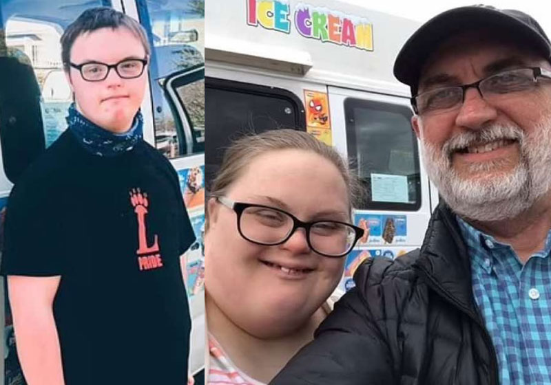 Pai compra carro de sorvete para incentivar filhos com síndrome de Down - Foto: reprodução Facebook