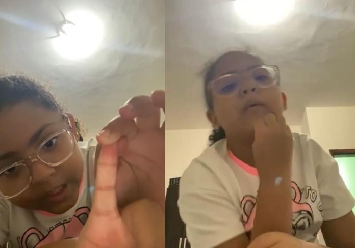 Menina Libras capa A Duda manda vídeos e ensina Libras para o vovô - Fotos: reprodução / Instagram