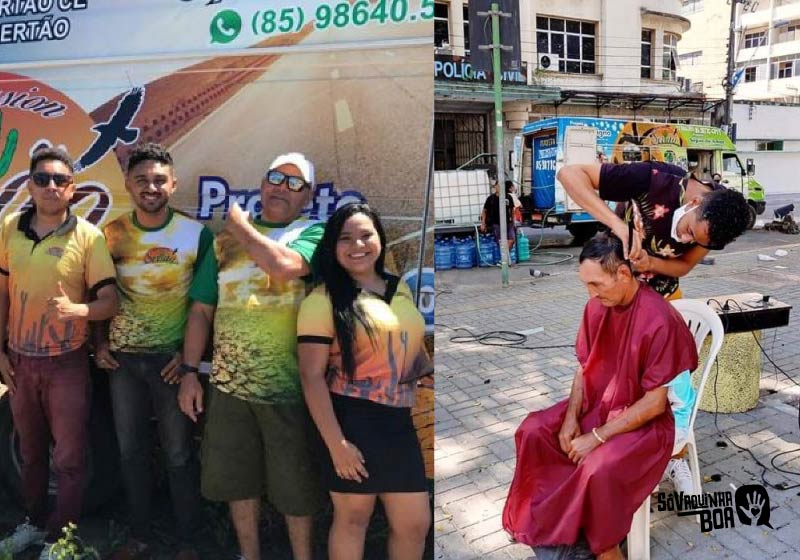 Projeto Banho Digno ajuda pessoas em situação de rua em Fortaleza - Foto: divulgação