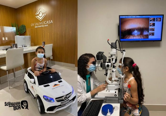 consulta-lais-capa3 Após arrecadação do Só Vaquinha Boa, Laís inicia tratamento para catarata - Foto: Oftalmocasa