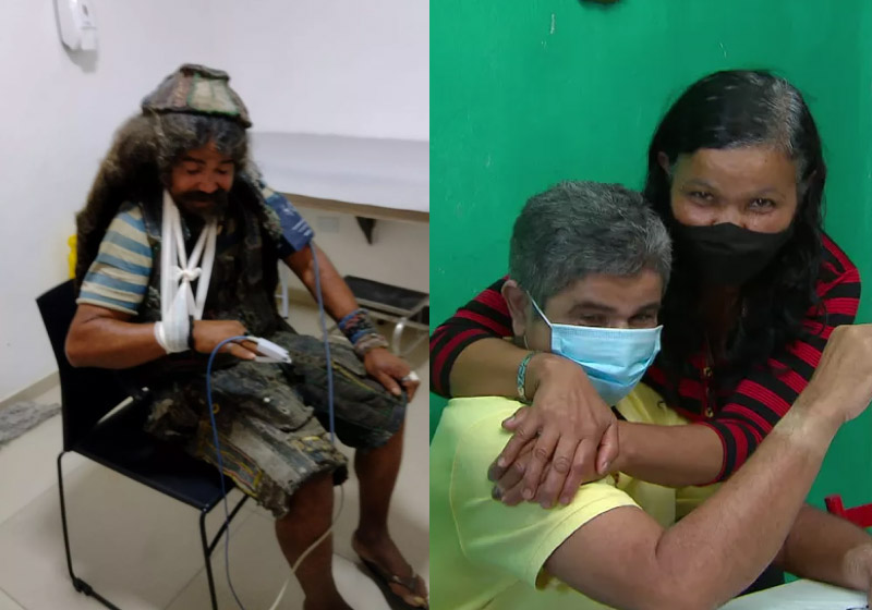 Antônia procurava o irmão desaparecido há 30 anos - Foto: reprodução / WhatsApp