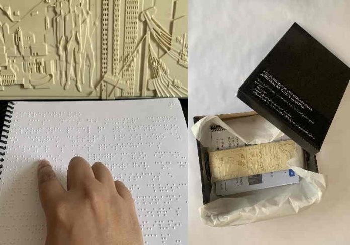 kit_casafiat O kit acessibilidade “Portinari para apreciação tátil e auditiva