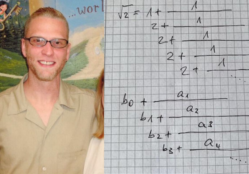 Detento aprendeu sozinho os fundamentos da matemática e resolveu problema antigo - Foto: arquivo pessoal