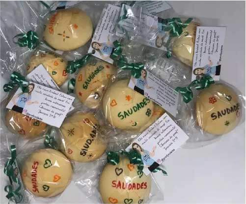 Biscoitos com mensagens de incentivo - Foto: arquivo pessoal