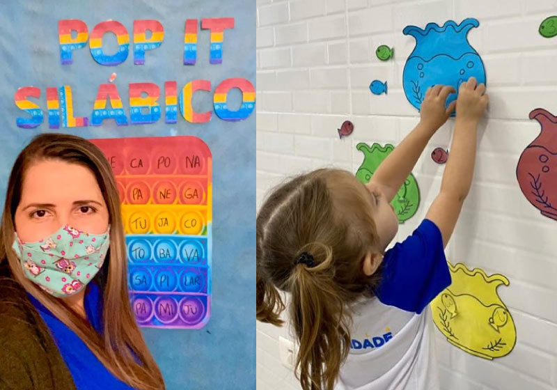 Professora inovou as aulas com táticas criativas, agora é sucesso entre os alunos - Fotos: arquivo pessoal