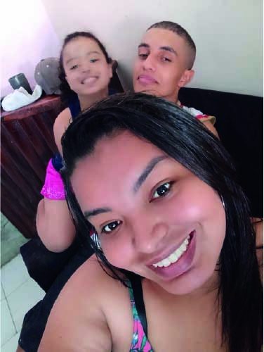 Aline e os filhos, Luany e Luan - Foto: arquivo pessoal