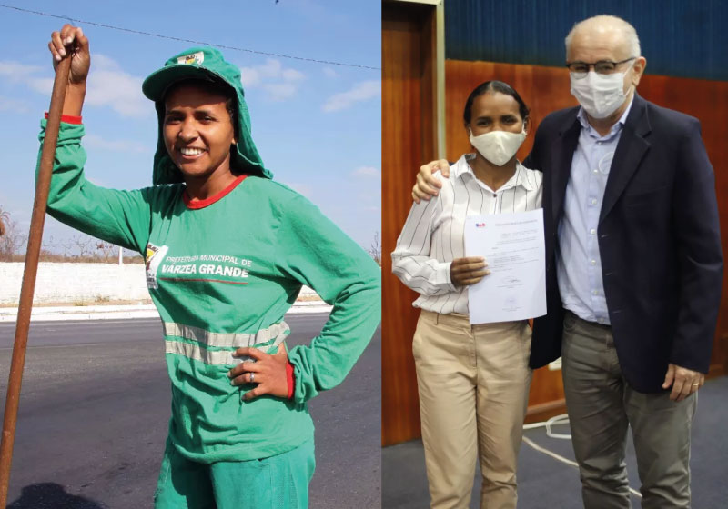 A ex-gari Ketly pedalava 10k todos os dias até a faculdade. Hoje, comemora o ingresso na Comissão dos Direitos Humanos da OAB-MT - Foto: arquivo pessoal