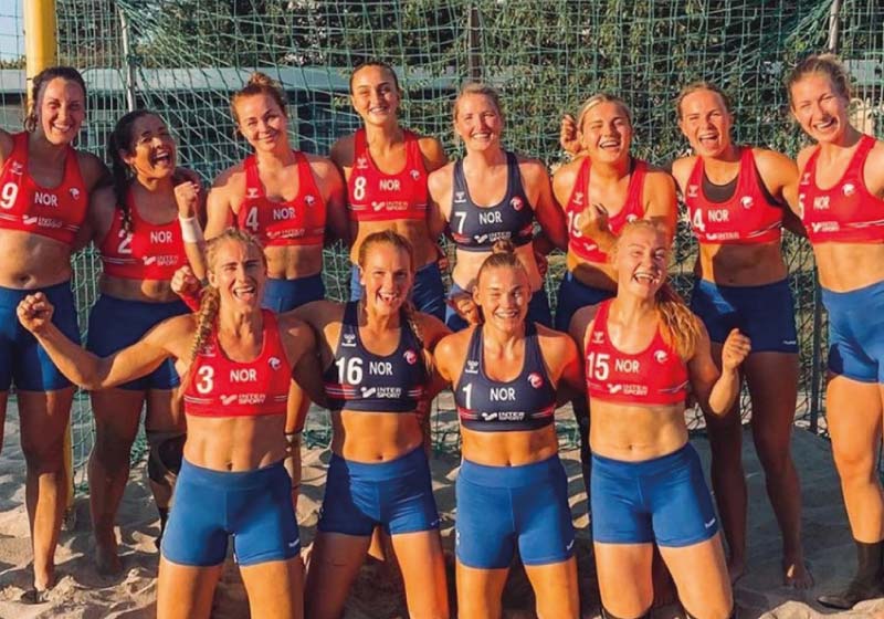 Time de handebol da Noruega abriu a discussão sobre sexualização do corpo feminino para a mudança do uniforme, nas Olimpíadas de Tóquio - Foto: reprodução
