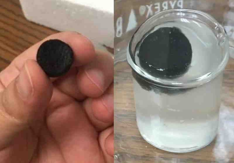 Cientistas e engenheiros da Universidade do Texas em Austin criaram um comprimido de hidrogel que pode purificar rapidamente a água contaminada Foto: Universidade do Texas