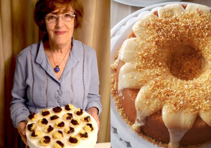 A professora Lina tem um negócio de doces e salgados aos 83 anos e não quer ficar parada - Fotos: arquivo pessoal