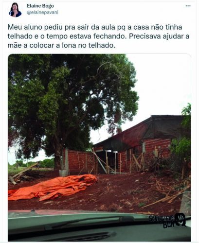 Elaine publicou a história do Lucas no Twitter- Foto: reprodução