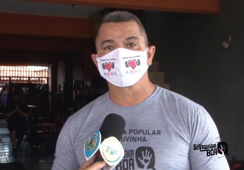 Marcos Luvinha contou no Jornal da Câmara, na TV Fortaleza que a academia popular será para pessoas carentes malharem - Foto: reprodução