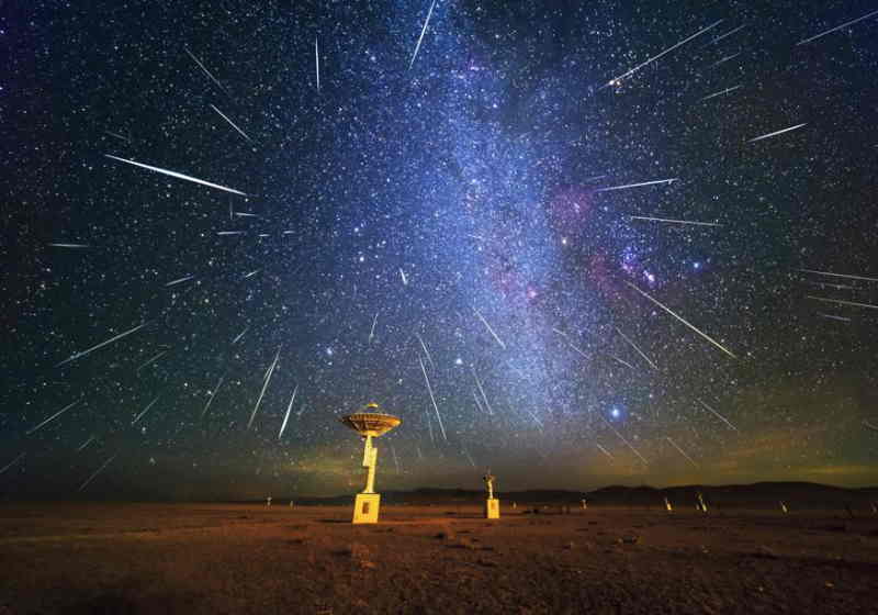 Espetáculo no céu duas chuvas de estrelas cadentes PORTAL FEDERAL