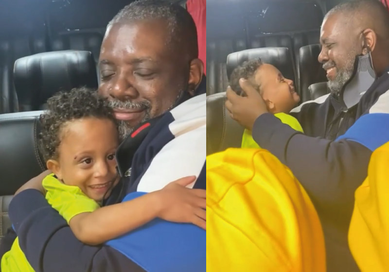 Miguel conheceu o cantor Péricles pessoalmente. - Foto: reprodução