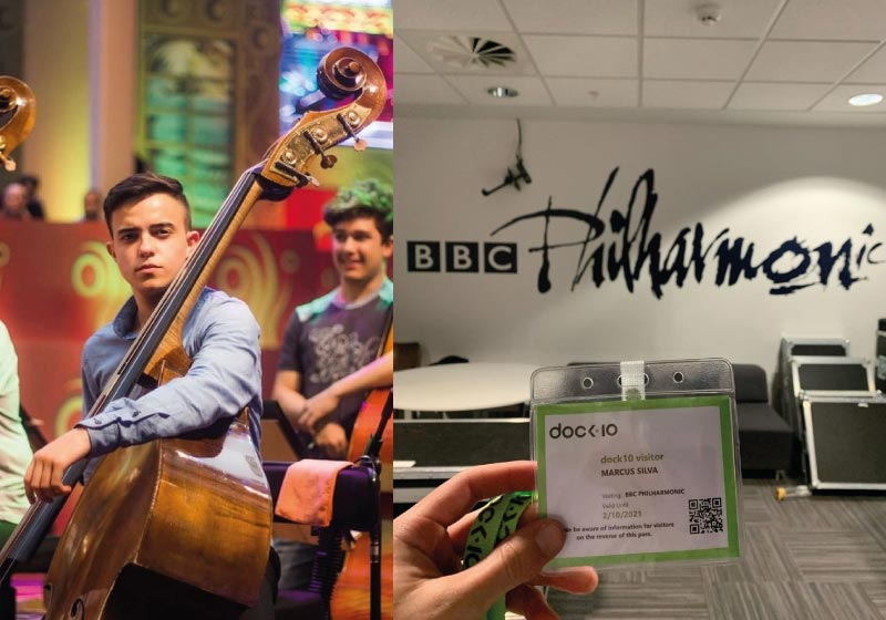 Marcus Vinícius é o primeiro brasileiro a ingressar em um programa profissional da Filarmônica de Londres - Foto: reprodução Instagram