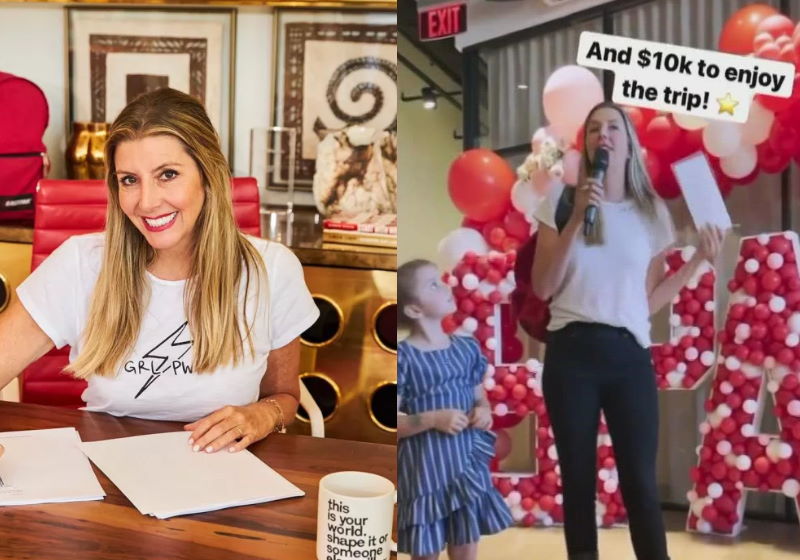 Sara Blakely. A empresária que decidiu oferecer aos funcionários viagens e 10 mil dólares Foto: Divulgação/Instagram