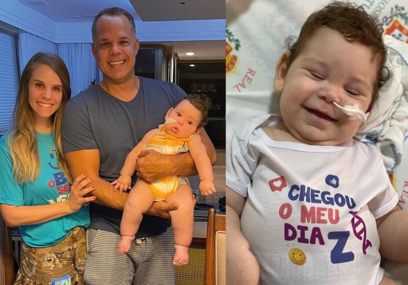 Família conseguiu arrecadar o remédio mais caro do mundo após 100 dias de campanha - Fotos: reprodução Instagram