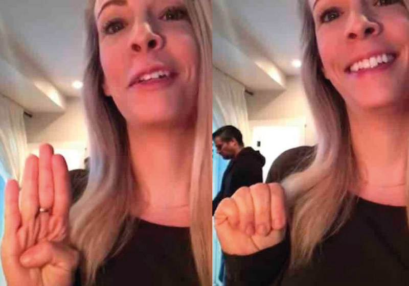 A jovem, que não foi identificada, foi salva do sequestro após fazer o gesto aprendido no TilTok - Foto: reprodução TikTok