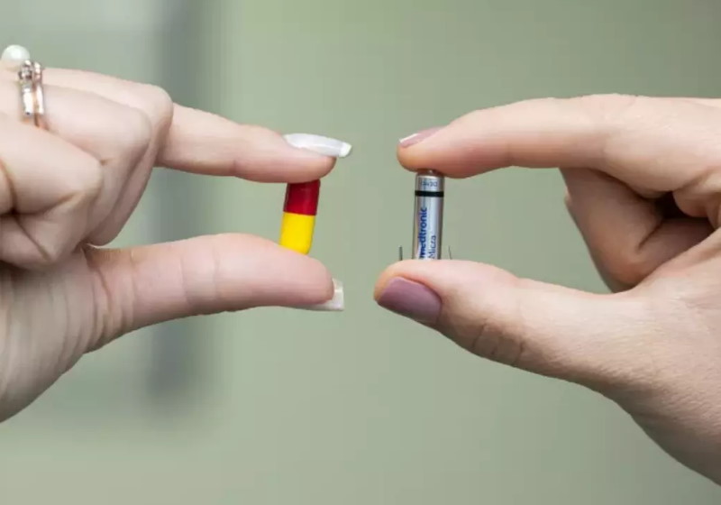 O Micra, da Medtronic, considerado o menor marca-passo do mundo, foi implantado com sucesso num paciente de 56 anos Foto: Divulgação