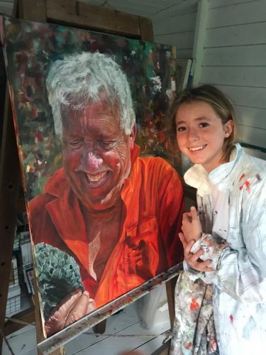 Pintura do avô, que Makenzy não colocará a venda - Foto; arquivo pessoal