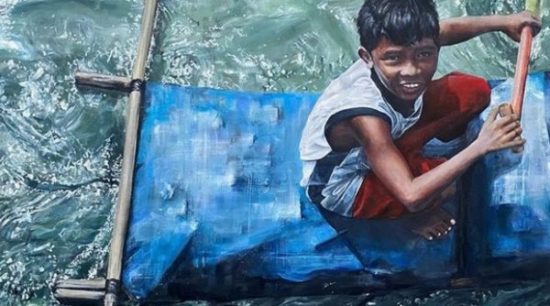 Pintura realista feira por Makenzy - Foto: reprodução