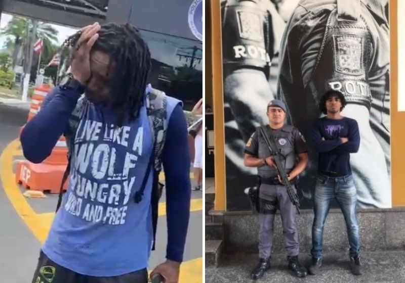 O vendedor de água Daniel realizou o sonho da vida dele. Agora será PM -Fotos: Reprodução/Instagram