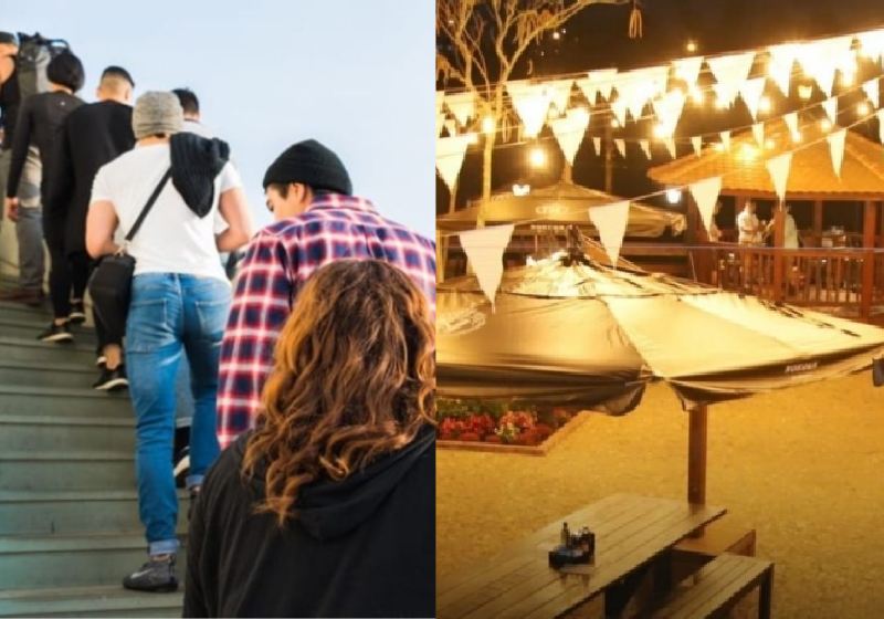 O apagão pegou de surpresa 122 clientes que estavam no restaurante em SC. Todos saíram sem pagar, mas a honestidade falou mais alto - Fotos: reprodução / NSC Total