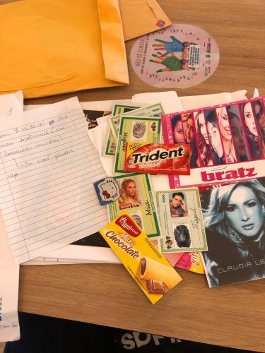 Itens deixados na carta da Lorena - Foto: arquivo pessoal