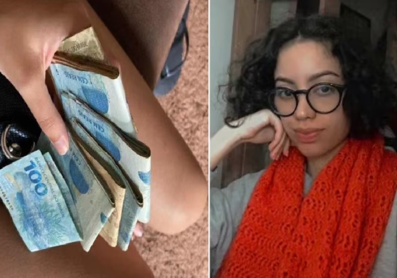 A estudante de Brasília achou a carteira e se encontrou com a dona para devolver - Foto: arquivo pessoal